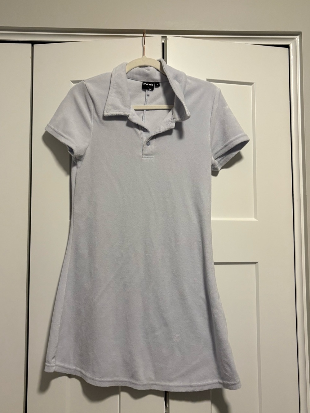 Mono B Light | ice blue | Terry Polo dress